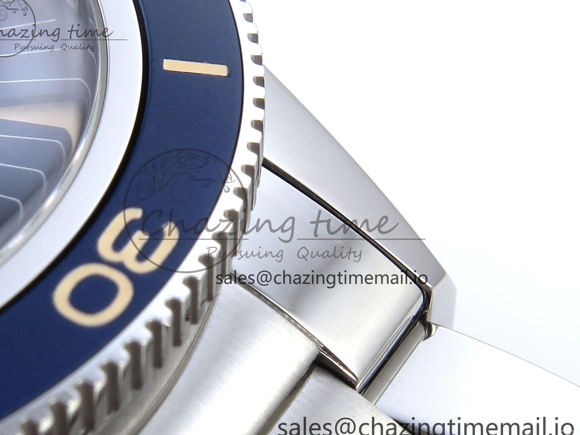0401 Elegant Seamaster 300 Heritage SS VSF 1:1 Best Edition Blue Dial on SS Bracelet A 7701